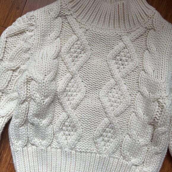 Zara beige open back sweater NWT, size US 4 - Picture 6 of 7